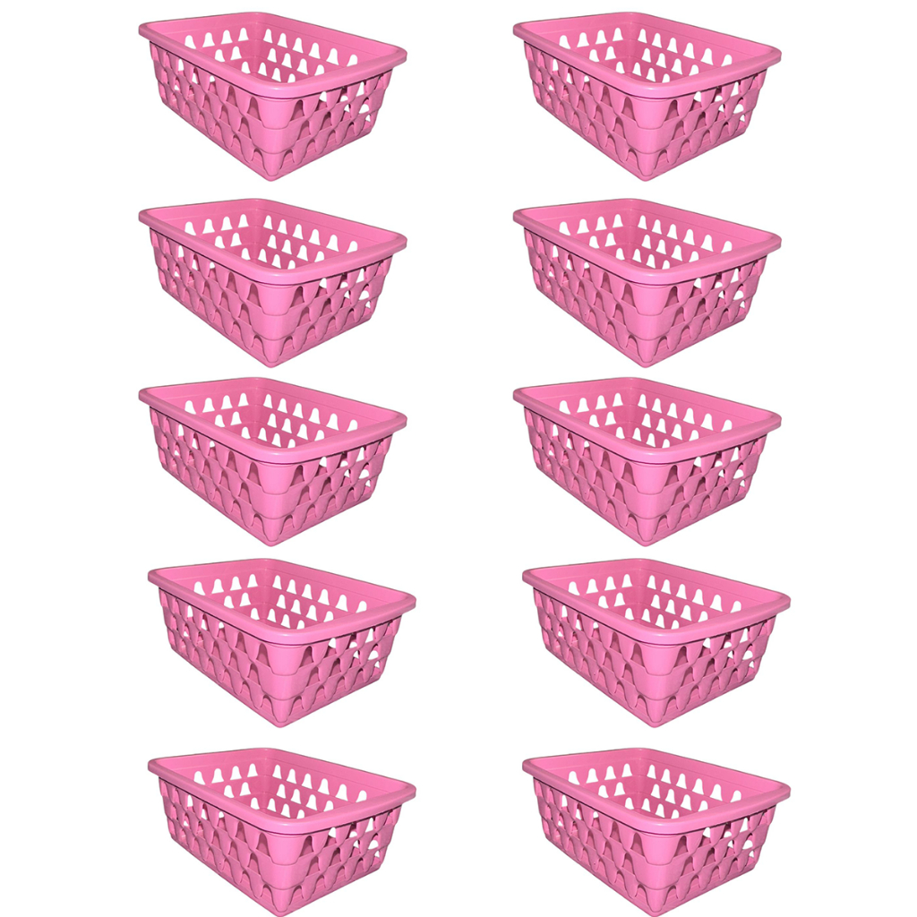 Kit 10 Cestos Multiuso Organizador Pequeno 16x12x6Cm Cores cestinha organizadora bebe em Oferta na Shopee