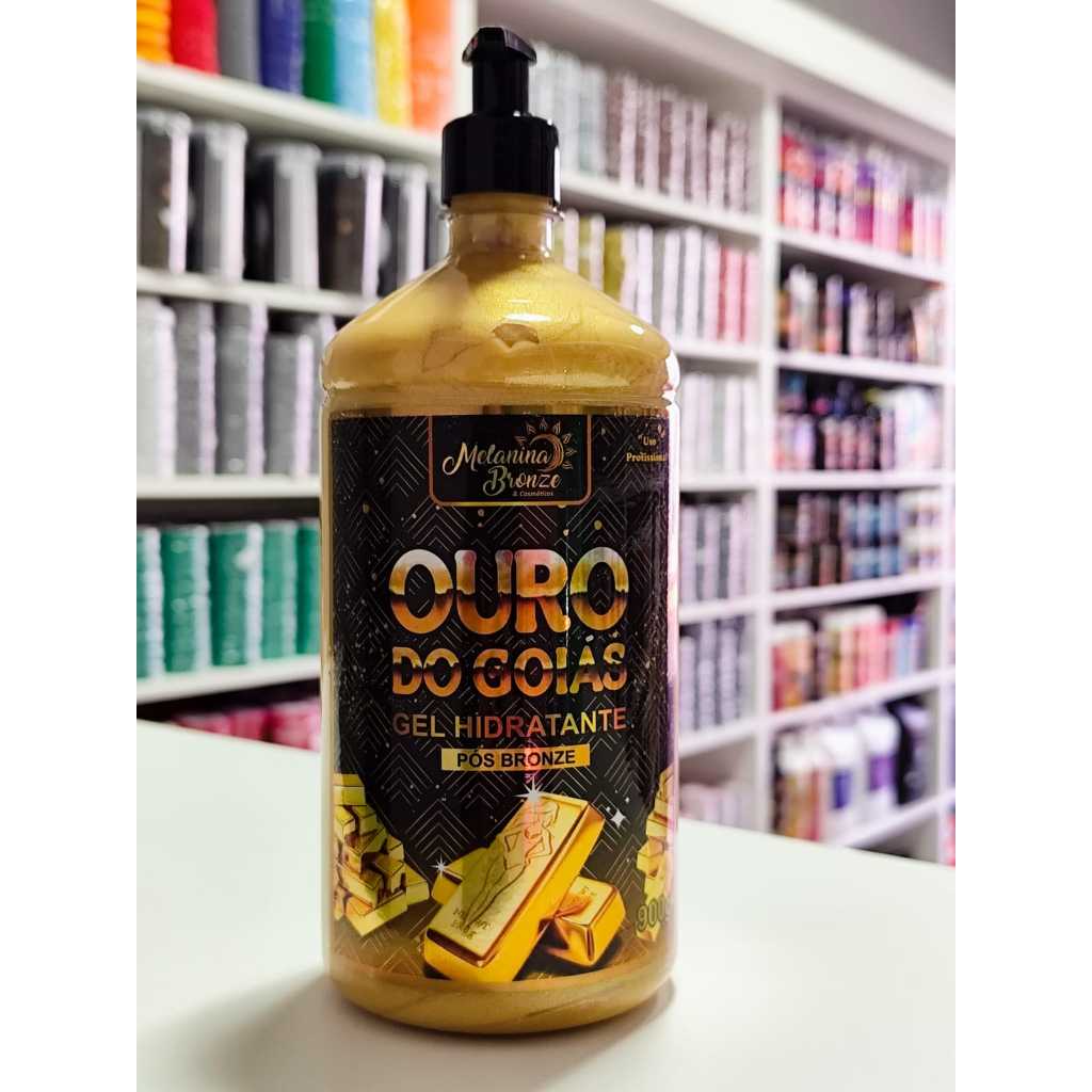 Melanina ouro do Goiás gel hidratante pós bronze