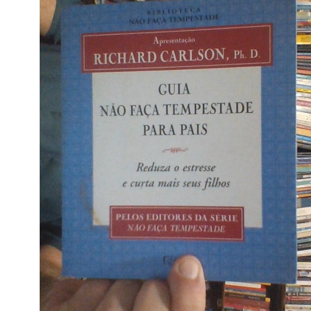 livro guia, não faça tempestade para pais, Richard Carlson, ph. d.ed rocco