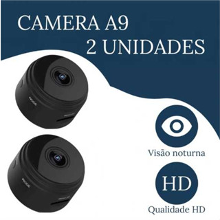 Kit 2 Câmeras Mini A9 Original Wifi Com Gravador De Voz Original em Oferta na Shopee
