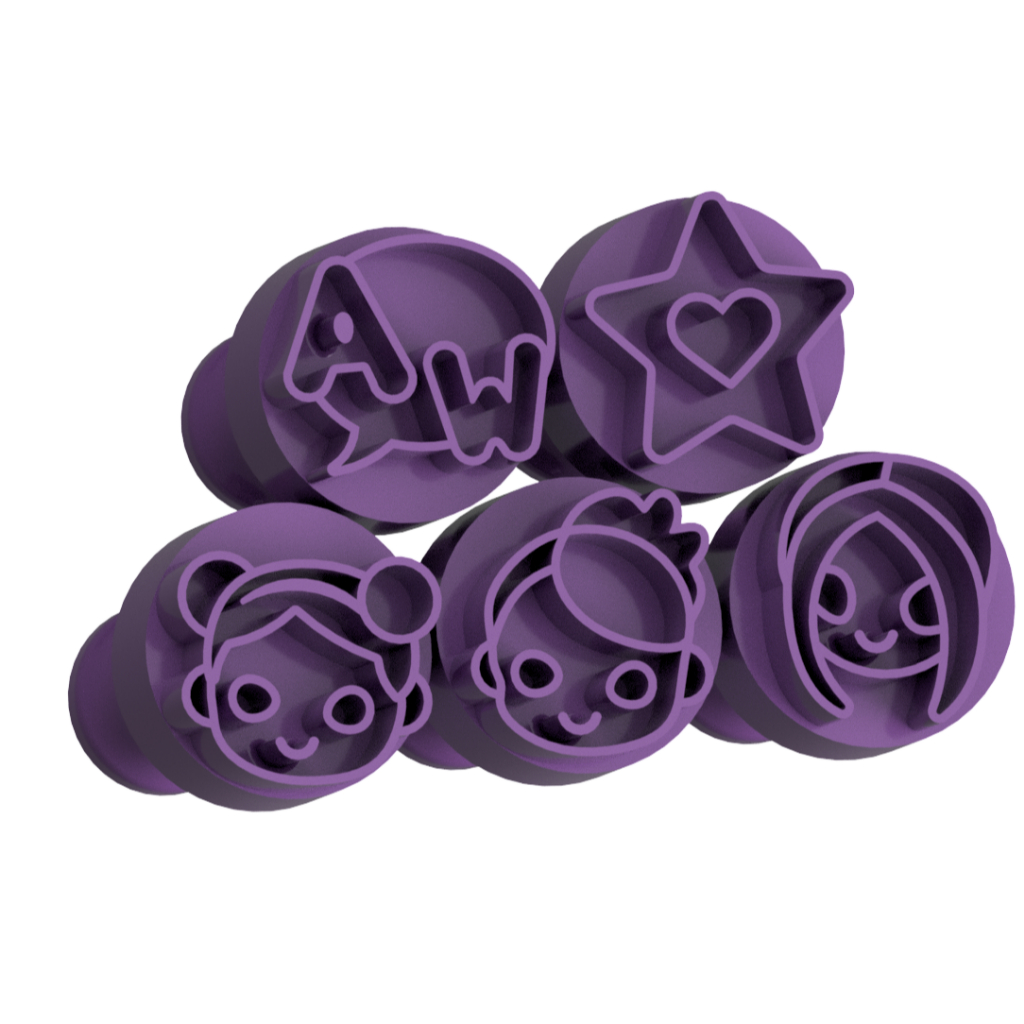 Carimbo para Brigadeiro e Doces - Mundo Avatar - Kit com 5 unidades