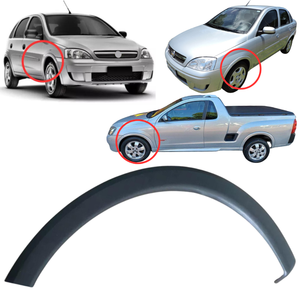 Moldura Do Vão Roda Dianteira Corsa Novo Montana Sport 2002 2003 2005 2006 2007 2008 2009 2010 2011 em Oferta na Shopee