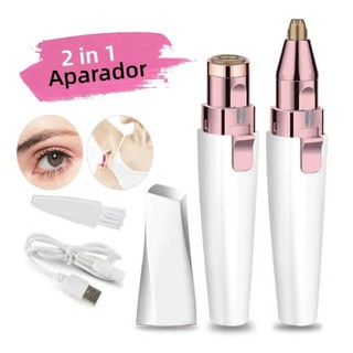 Depilador de Buço e Rosto e Batom Feminino 2 EM 1 Eletrico Portatil,Caneta Depiladora