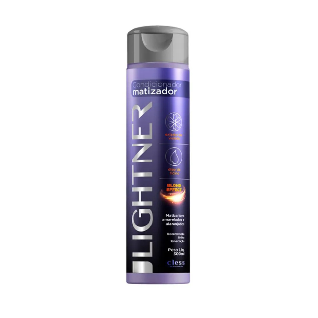 Condicionador Matizador Lightner Blond Effect 300ml Cless Neutraliza Tons Amarelados Hidrata/Brilho
