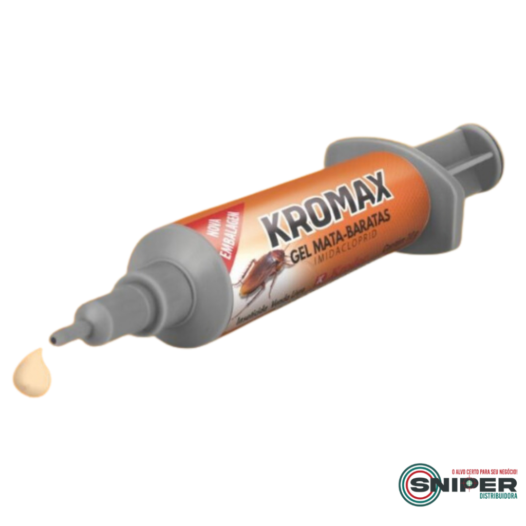 Mata Baratas Gel Inseticida Kromax Seringa 10gr — imagem 2 de 2