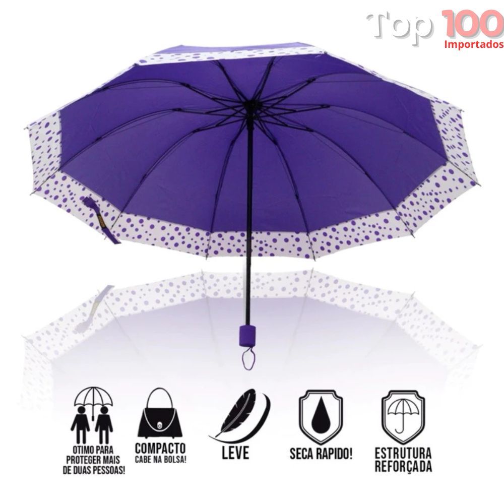 Sombrinha Grande Reforçado de Bolinha Original Cores Diversas / 6363