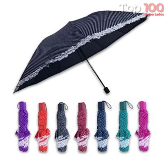 Sombrinha Grande Reforçado Original Estampa de Bolinhas Diversas Colorido em Oferta na Shopee