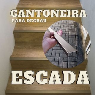 Cantoneira acabamento de escada kit (6 unidades) em Oferta na Shopee