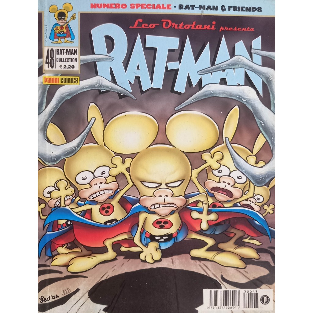 HQ Rat-Man 48 - Paródia Superman - Capa cartonada - Importada - Italiano - Panini Comics
