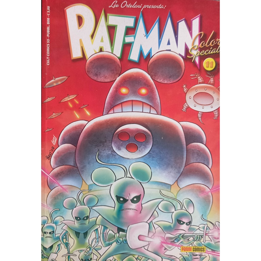 HQ Rat-Man 11 - Color Special - Paródia Superman - Capa cartonada - Importada - Italiano - Panini Comics