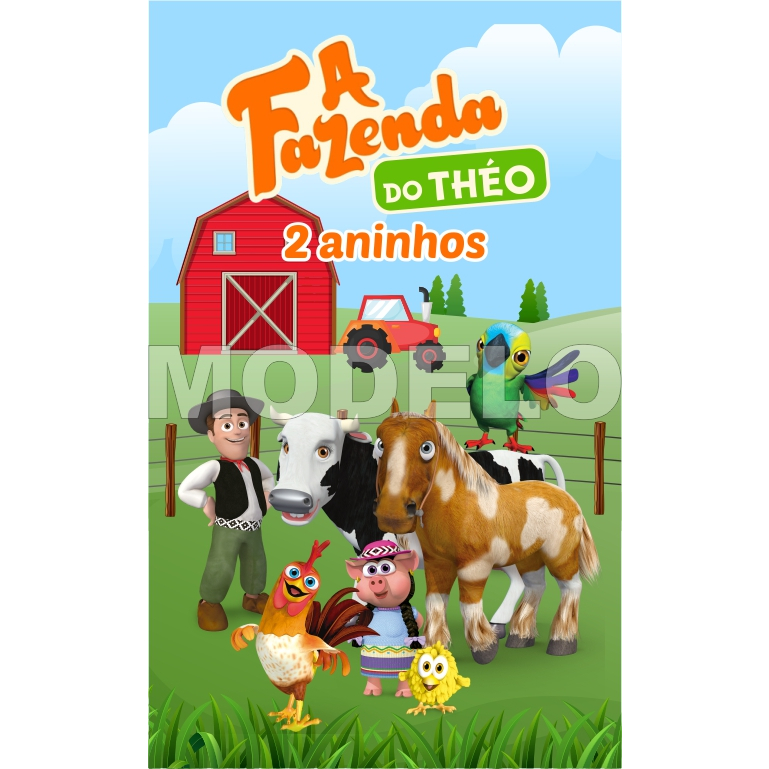 15 Adesivos Tubete A Fazenda do Zenon - Tag - Etiqueta Personalizada