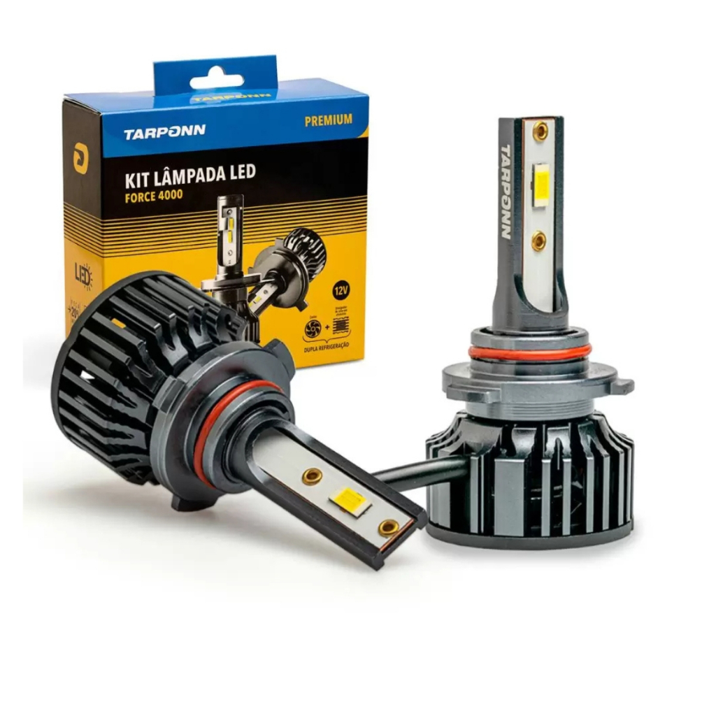 Kit Lâmpada Led Force Hb3/hb4 4000k 40w 8400lm Tarponn 12v