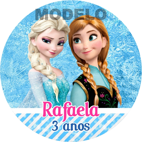 15 Adesivos Latinha ou Pirulito Frozen - Etiqueta - Rótulo Personalizado
