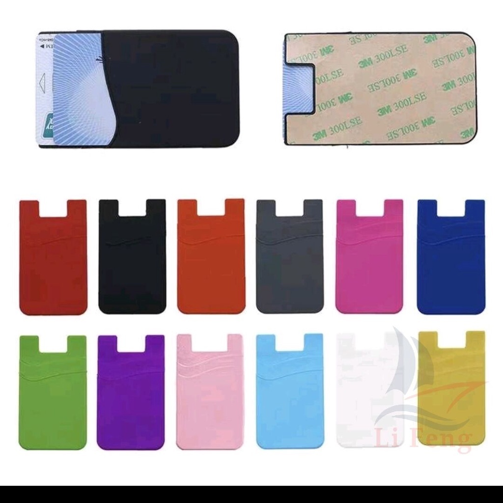 Porta Cartão de Crédito Silicone Para Celular Adesivo 3m em Oferta na Shopee