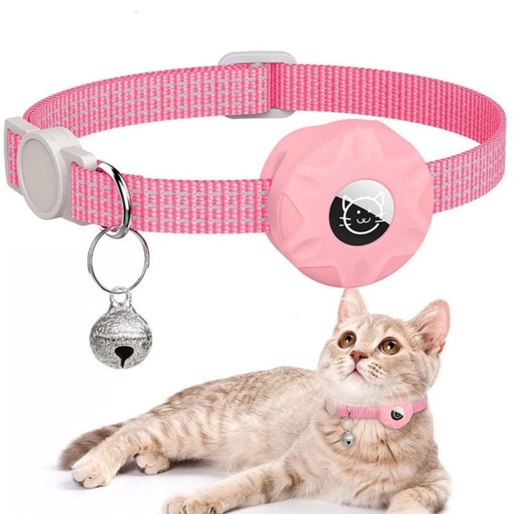 Coleira Para AirTag Refletiva Com Capa Protetora De Silicone Para Gatos e Cachorro De Nylon Ajustável Contém 2 Unidades em Oferta na Shopee