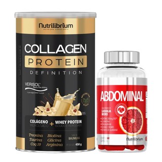 Colágeno Verisol Com Whey Protein Definition + Abdominal Laranja Moro 60 Caps em Oferta na Shopee