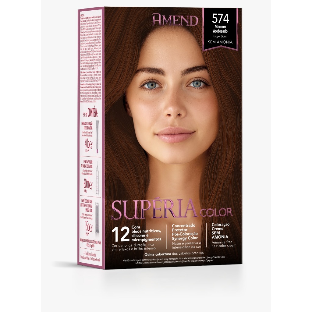 Amend Kit Tonalizante Supéria Color 574 Marrom Acobreado