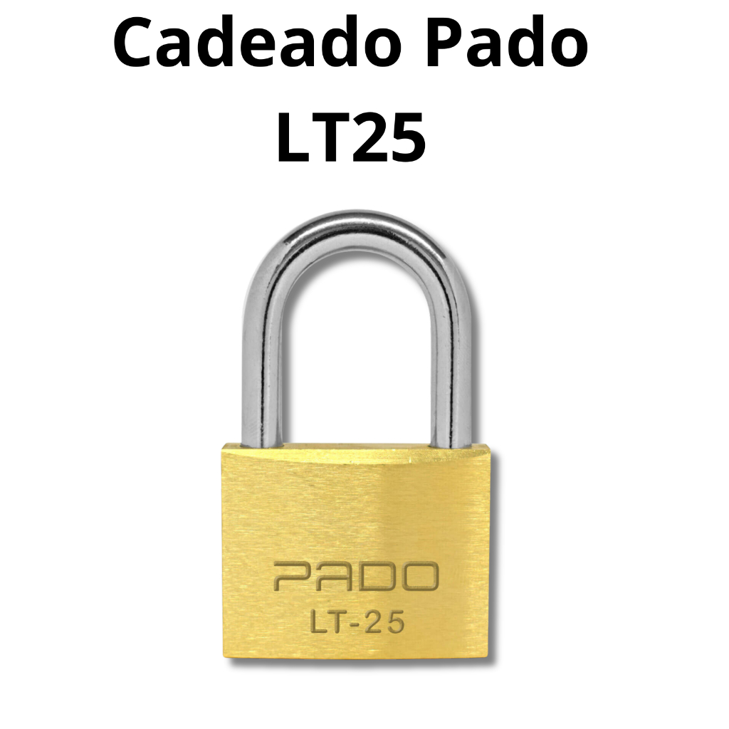 Cadeado PADO LT25 c/2 chaves 25mm