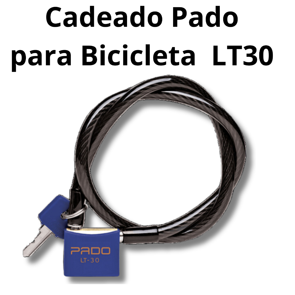 Cadeado para Bicicleta marca PADO LT30 - 1200mm c/2 chaves