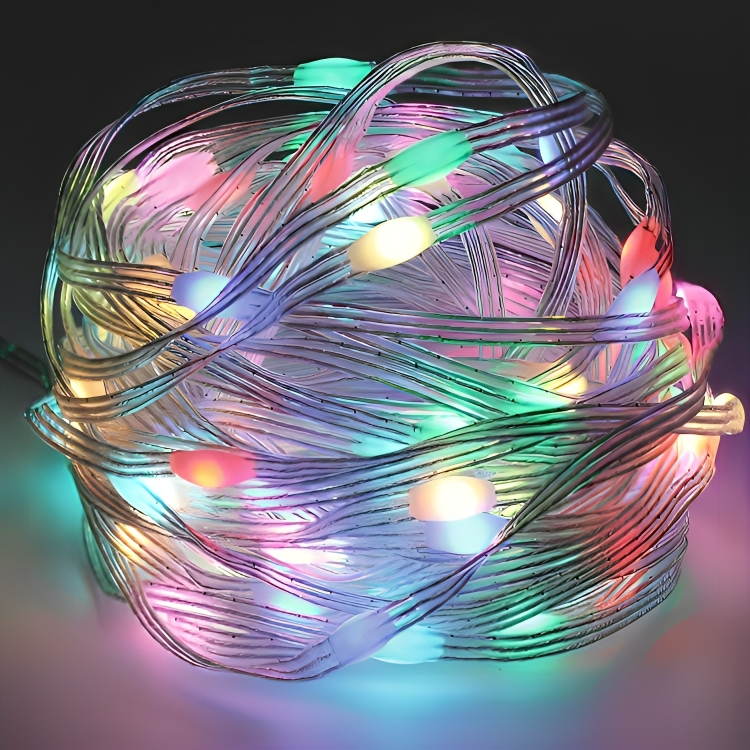 Pisca Pisca Led RGB 10M USB + CONTROLE Pisca-Pisca RGB Fita Controle por aplicativo para Decoração de Natal Ano Novo