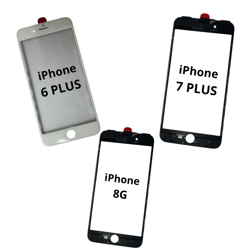 Tela Vidro Sem touch para celular iPhone 5s, 7G, 7 PLUS E 8G (somente vidro, sem touch)