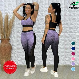 Conjunto ACADEMIA Cintura Alta, ZERO TRANSPARÊNCIA, ALTA SUSTENTAÇÃO E CONFORTO envio imed...