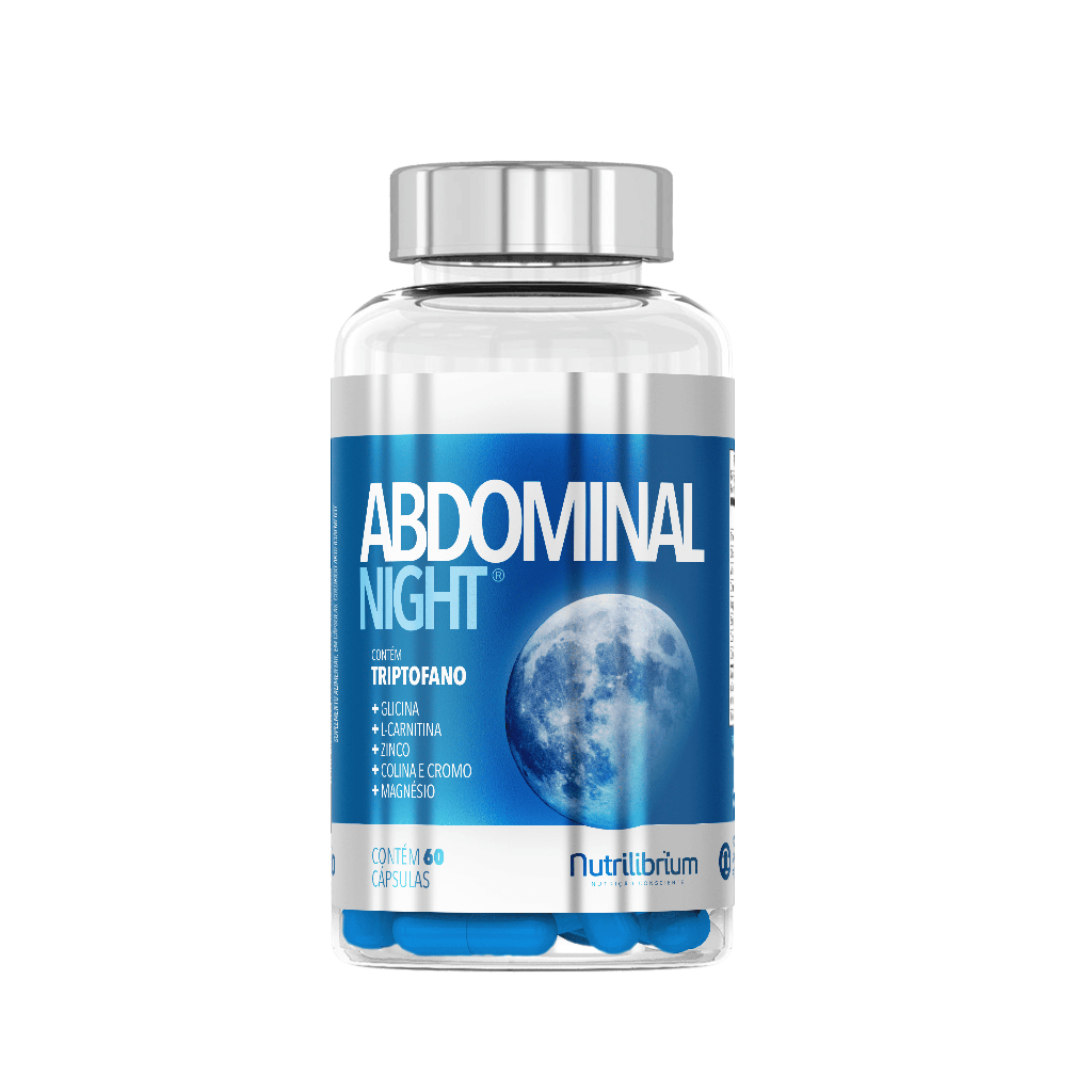 L-Carnitina Cromo Triptofano Magnésio Abdominal Noite 60 Caps Nutrilibrium - Health