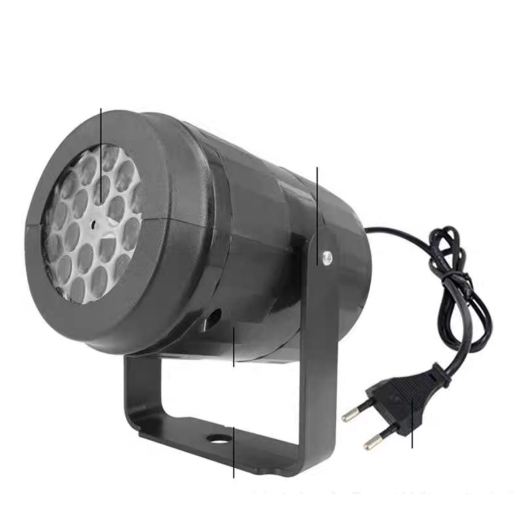 Projetor Luz LED Bivolt RGB 8 Cartões 32 Desenhos Natal, Halloween, Aniversario hx-7094 — imagem 2 de 2