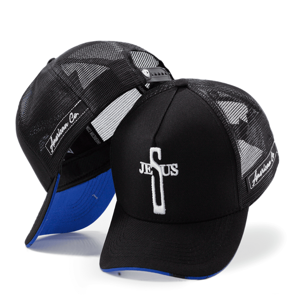 Boné Country Cruz de Jesus Preto Azul Telinha Trucker Masculino Feminino Pampa´s Country em Oferta na Shopee