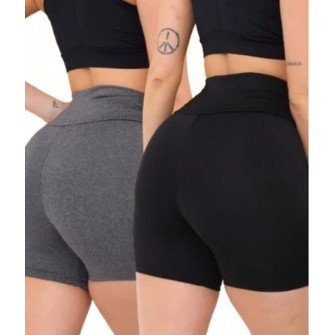 Short Academia Corrida Malhação Caminhada Bermuda Feminina Legging Leg!
