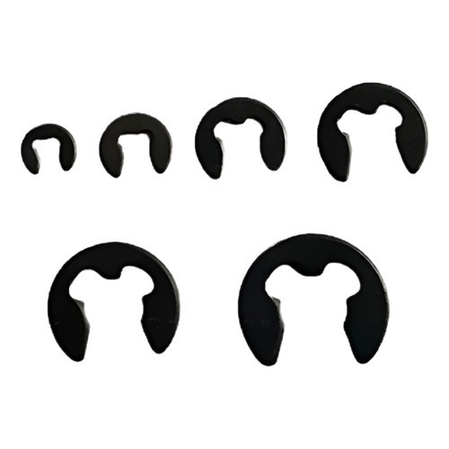 Kit 12 unidades Anel trava Anilha Anel elastico Retenção Trava Eixo Clip Arruela