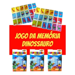 Kit 40 Jogo Da Memoria Dinossauros Infantil P/ Kit Festa Lembrancinha Aniversario Prenda Quermesse