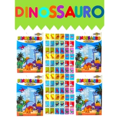 Kit 50 Jogo Da Memoria Dinossauros Infantil P/ Kit Festa Lembrancinha Aniversario Prenda Quermesse