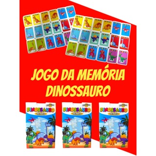 Kit 30 Jogo Da Memoria Dinossauros Infantil P/ Kit Festa Lembrancinha Aniversario Prenda Quermesse em Oferta na Shopee