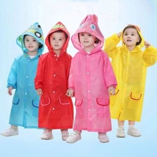 Capa Chuva Capuz Infantil Resistente Impermeável Desenho Tamanho Único em Oferta na Shopee