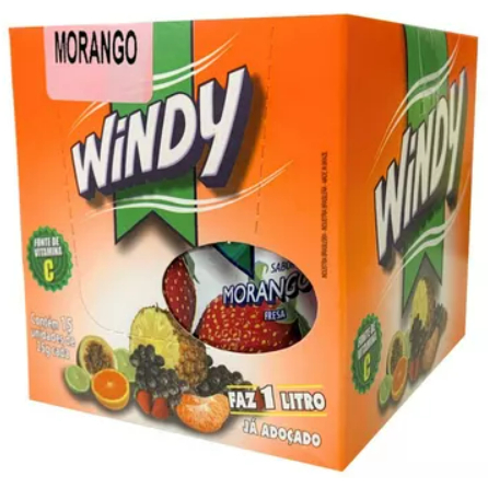 Suco em Pó Windy Caixa c/15un x 25g | Faz 1 Litro Refresco em Oferta na Shopee