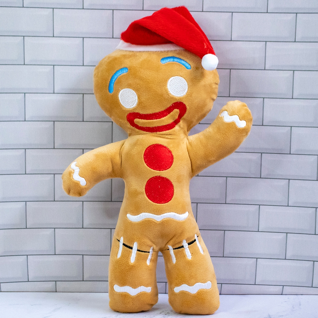 BONECO DE PELÚCIA HOMEM BISCOITO FILME SHREK 30 CENTÍMETROS - ENFEITE PRESENTE DE NATAL