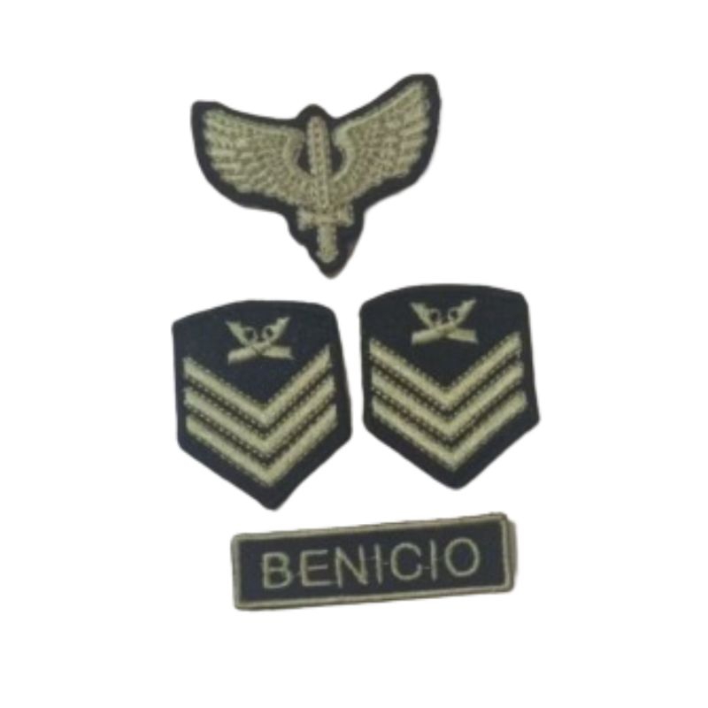 KIT COM 04  PATCH BORDADO TERMOCOLANTE FORÇA AÉREA em Oferta na Shopee