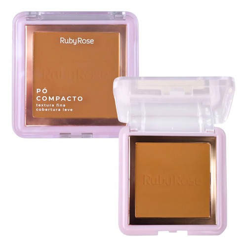 Base De Maquiagem Em Pó Ruby Rose 648367 Pó Compacto - 7.5g