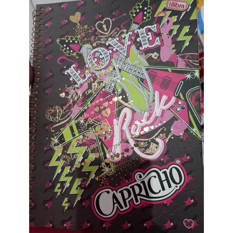 Caderno Grande Capricho 96 folhas Tilibra - Antigo dos vintage raro anos 2000