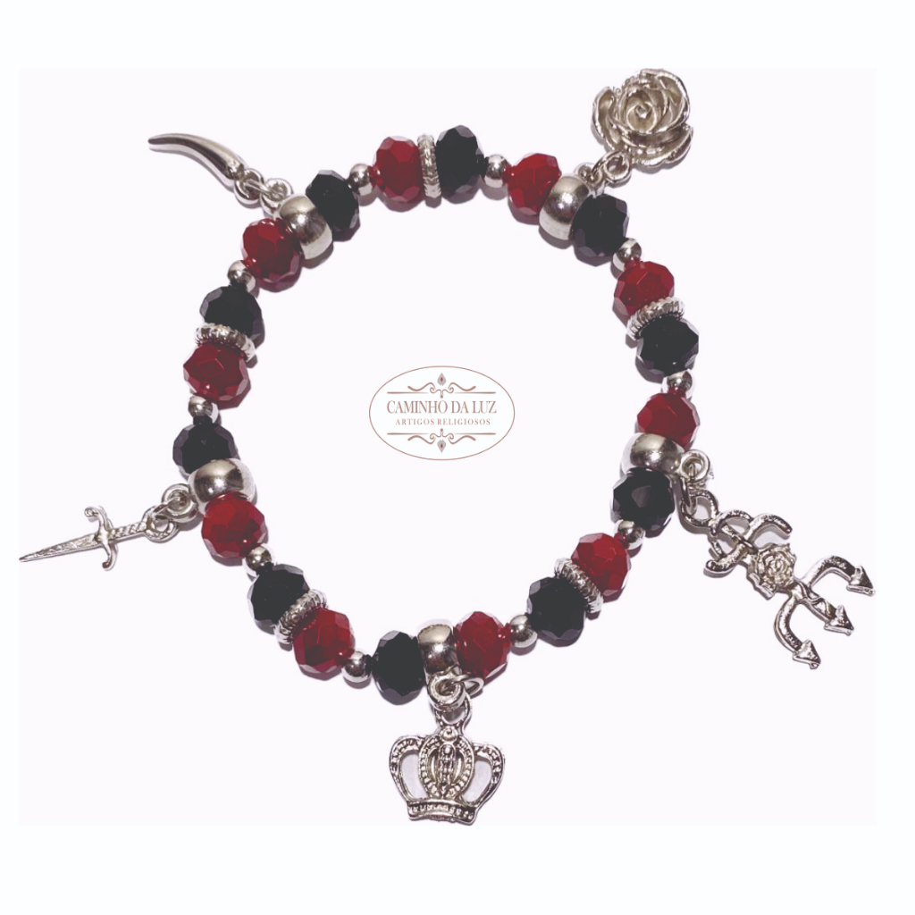 Pulseira de Pomba gira Ajustável | Orixás Entidades | Acessório Umbanda Candomblé em Oferta na Shopee