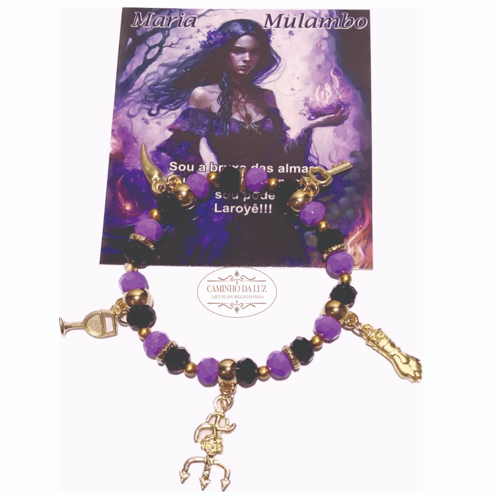 Pulseira de Maria Mulambo Ajustável | Orixás Entidades | Acessório Umbanda Candomblé em Oferta na Shopee