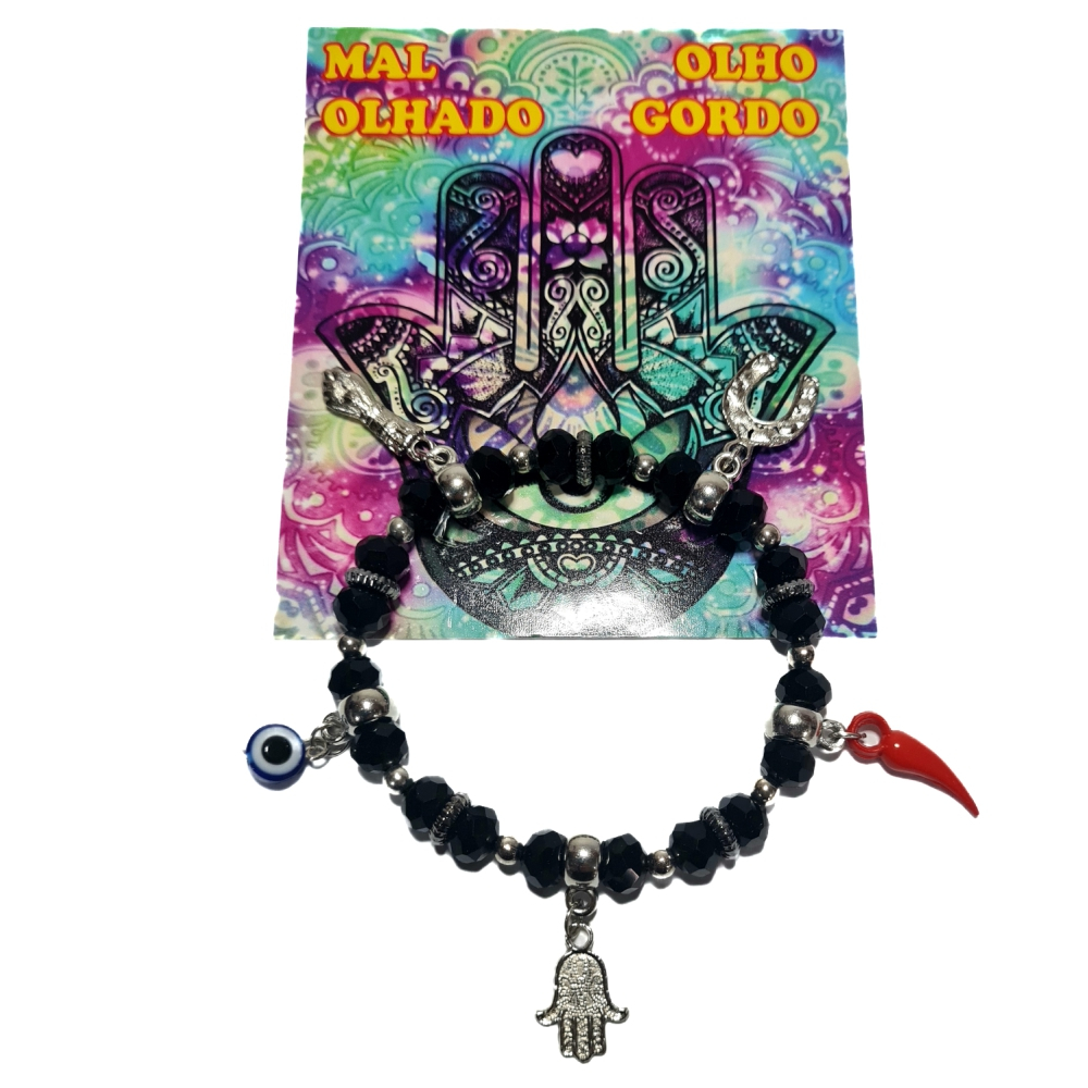 Pulseira de Olho Gordo / Mal Olhado Ajustável | Orixás Entidades | Acessório Proteção em Oferta na Shopee
