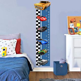 Régua de Crescimento Hot Wheels - Adesivo de Parede Decoração Quarto de Menino - Adesivo de Parede Infantil Hot Wheels em Oferta na Shopee