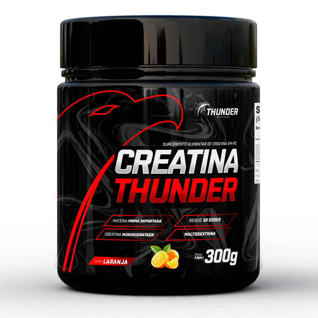 Creatina Thunder Pote 300g - Creatine Monohidratada com sabor