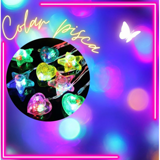 Colar pisca pisca  led colorido luminoso casamento festa balada neon carnaval aniversário Sortido em Oferta na Shopee