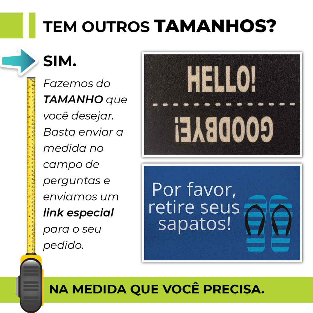 Tapete de Porta Divertido Capacho Frase - Fita K7 Seja Bem Vindo