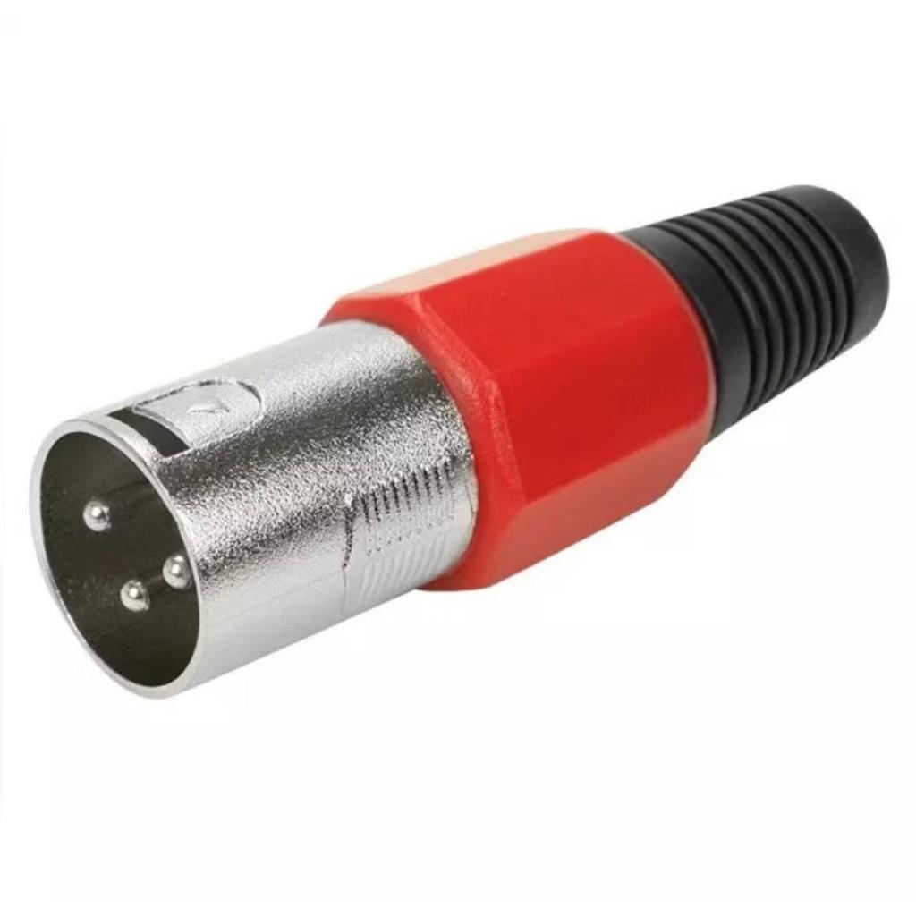 Plug Xlr Canon Xlr Macho Profissional Microfone