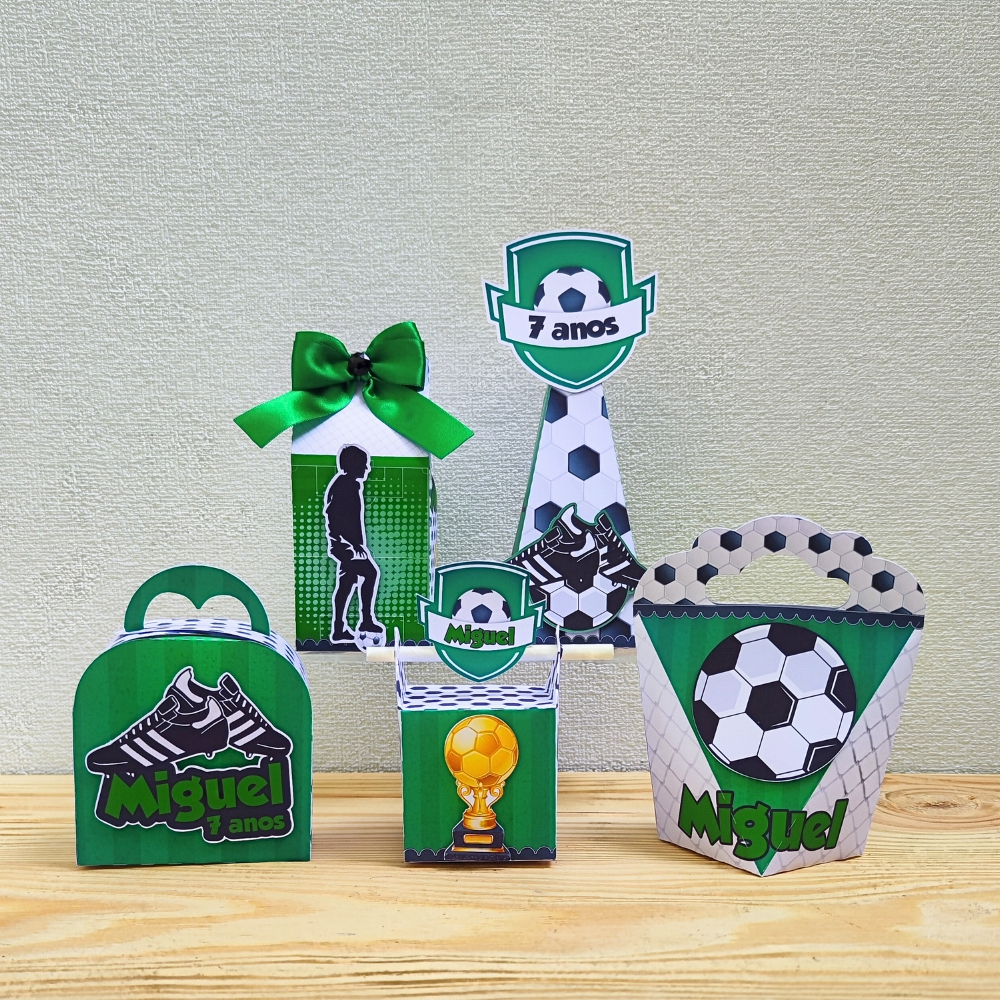 Kit de Festa Personalizado Futebol | Aniversário  Futebol | Lembrancinha de festa Futebol