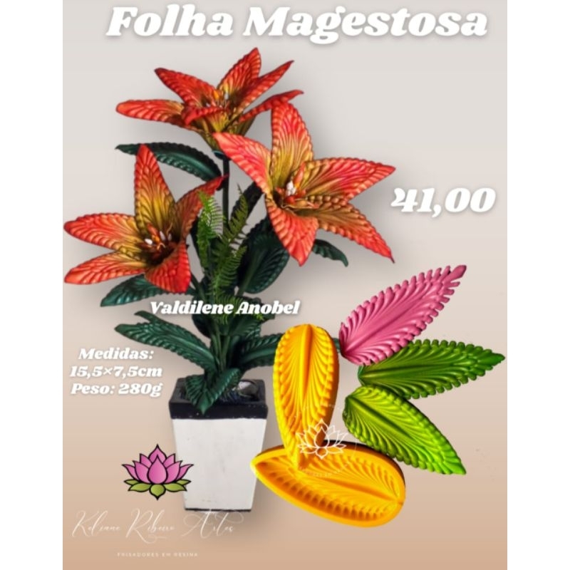 FRISADOR EM RESINA FOLHA MAGESTOSA